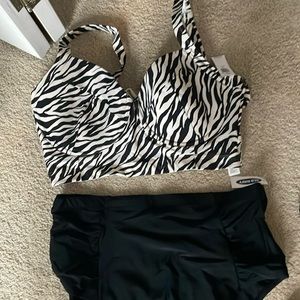 NWT old navy 1x high waist bikini